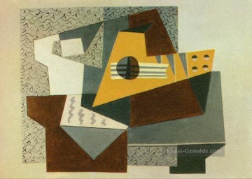 frau spielt gitarre Ölbilder verkaufen - Gitarre 1924 Kubismus Pablo Picasso